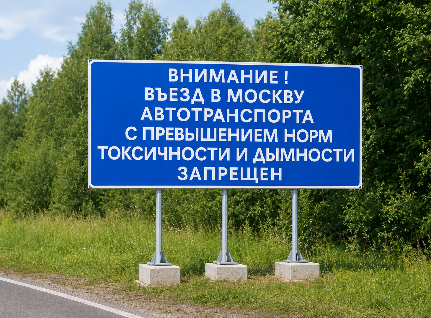 Информационный дорожный указатель индивидуального проектирования на заказ