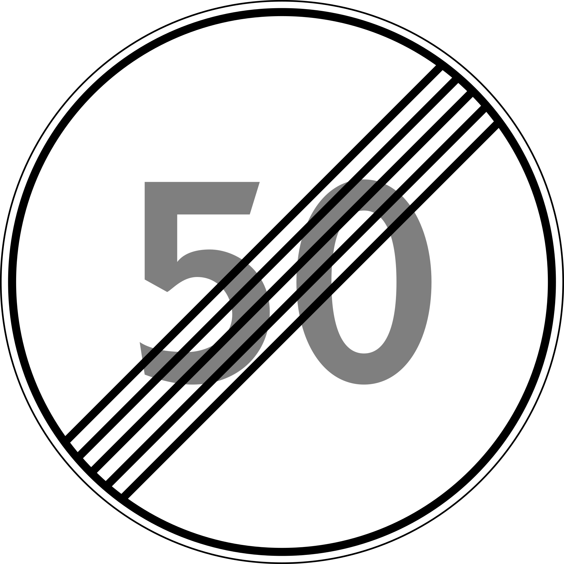 Знак 3.25 Конец зоны ограничения максимальной скорости Дорожный знак 3.25 конец зоны ограничения максимальной скорости ГОСТ купить